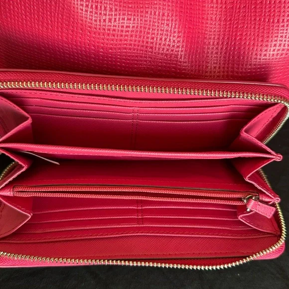 2014 Coach Madison Phoebe Hot Pink Leather 3 Compartment Shoulder Bag & Wallet💖 - Picture 10 of 12